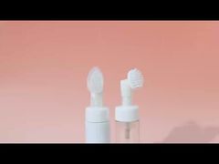 Leerer kosmetischer Gesichtsreiniger 100ml, 150ml, 200ml transparente weiße Kunststoff-Mousse-Schaumpumpe-Flasche
