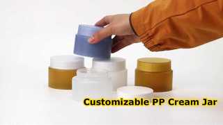 Leichte PP-Cremedose – anpassbare Kunststoff-Kosmetikdose mit lebensmittelechtem PP-Material für Skincar