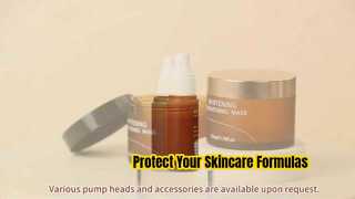 Hersteller von bernsteinfarbenen PET-Kosmetikflaschensets | Spray, Lotion, Tonerflasche und Cremetiegel | OEM-Verpackung