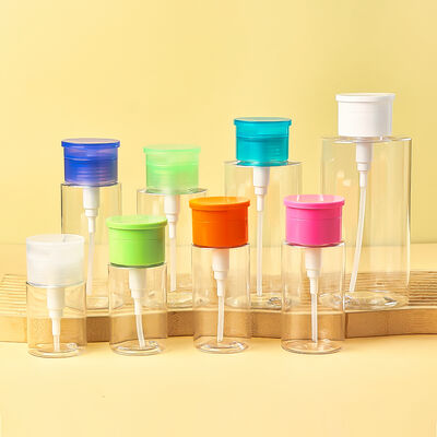PET-transparente Kunststoffflasche zum Entfernen von Make-up, Augenschminke und Nagellack entfernende Pumpenflasche