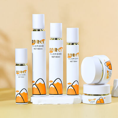 Leckdichtes, umweltfreundliches, anpassbares Glas-Kosmetikflaschen-Set für Premium-Hautpflege-Verpackungen